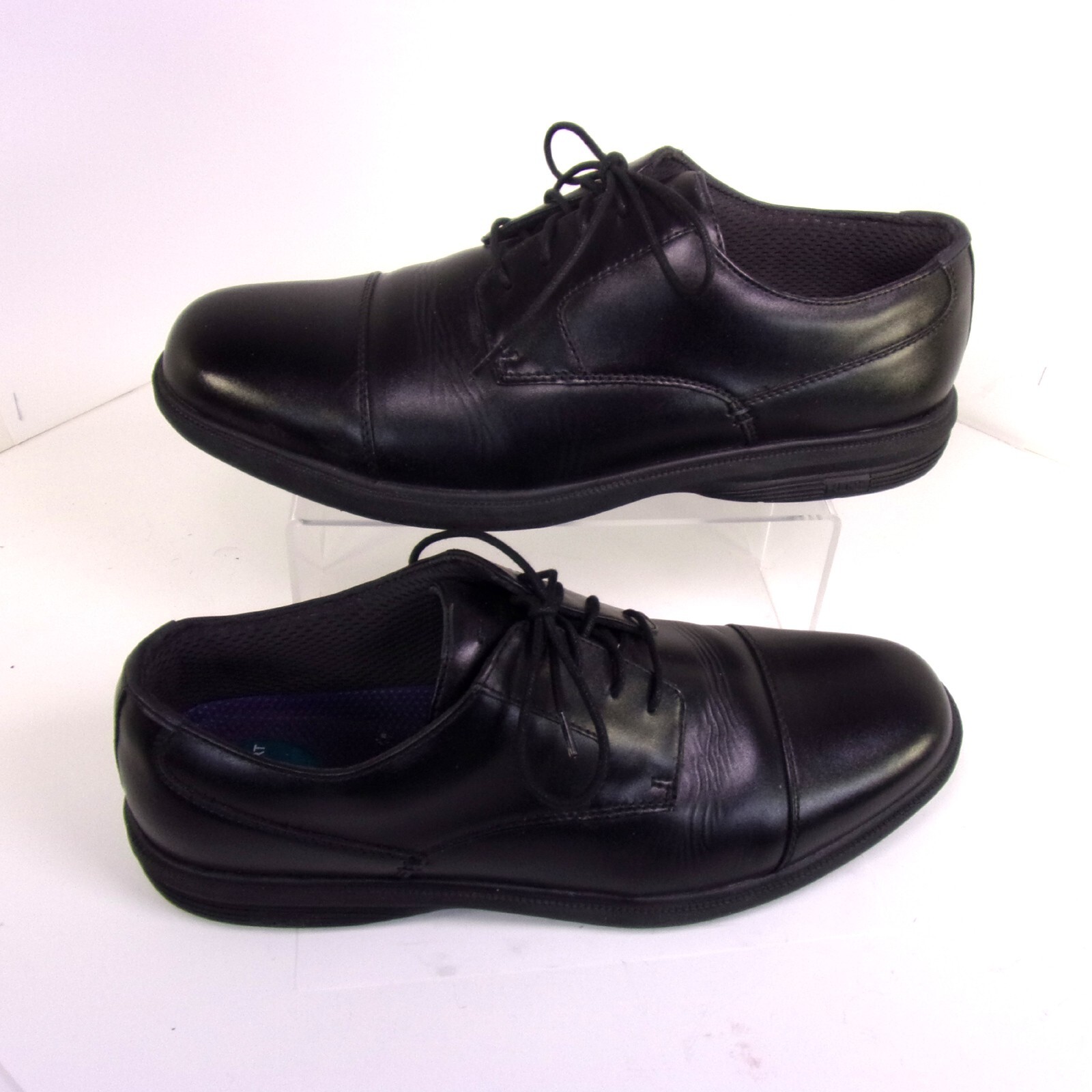 SAOLA Scarpe eleganti stringate Nunn Bush gel comfort memory foam nere da uomo 12M