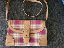 Vintage Longaberger plaid purse 10x7x2 drop 18