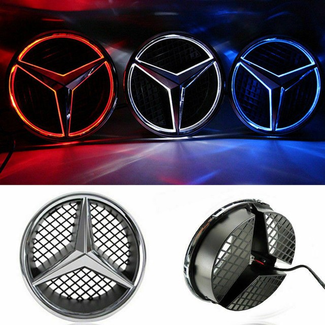 Badge Grille Light Benz Illuminated Star For Mercedes LED Car Logo