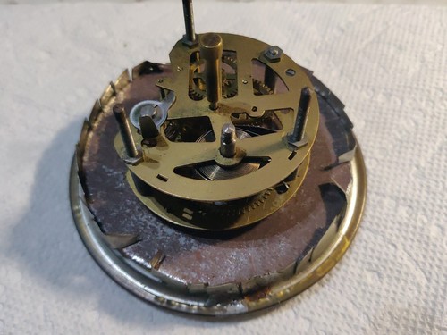 Antique Delfts Handpainted Mantle Clock West Germany Mercedes NOT RUNNING - Picture 12 of 18