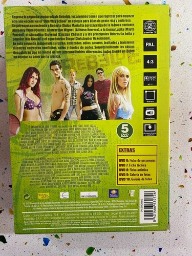 REBELDE SEGUNDA 2ª TEMPORADA 5 DVD - Imagen 3 de 4