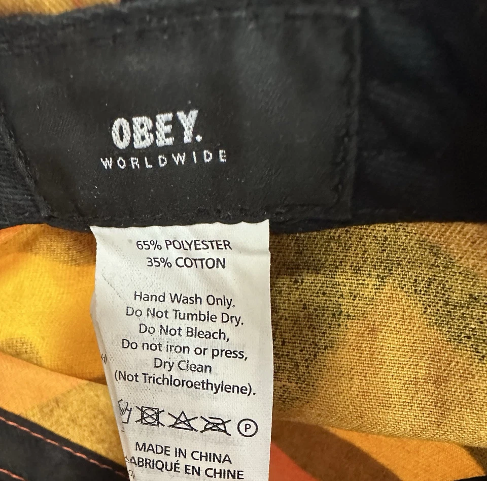 OBEY Resist Naranja Camuflaje 6 Paneles Snapback Foto 4 de 4