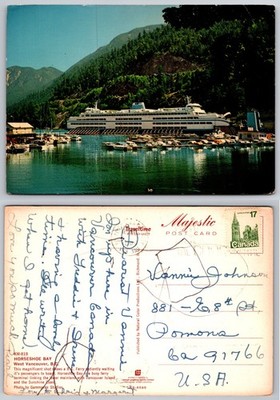 Continental Horseshoe Bay Vancouver Canada Postcard