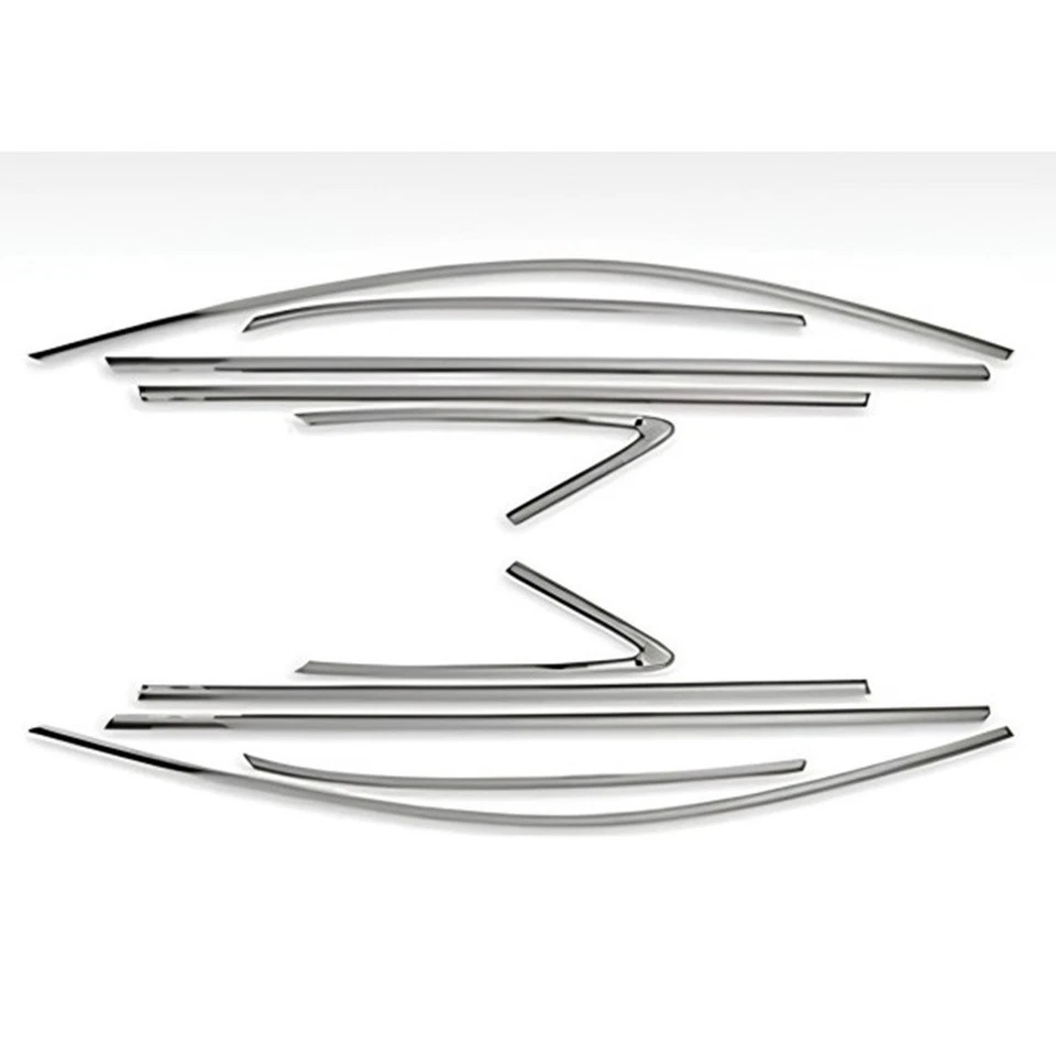 Marco de ventana cromado para Audi Q2 10 piezas Modelos 2016 en adelante. Acero inoxidable Foto 3 de 4