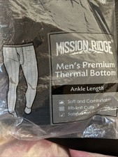 Brand New Mission Ridge Men s 2x Large Premium Thermal Bottoms-ankle Length
