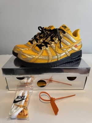 Off-White x Air Rubber Dunk  University Gold  size 10.5