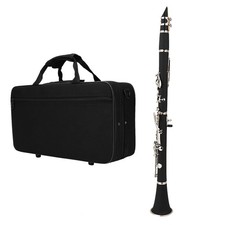 17 Key B Flat Clarinet Bakelite Construction Smooth Tone with Bag for Learners