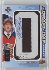 2014-15 SP Game Used Draft Day Marks Rookies /35 Michael Matheson #DDM-MM Auto