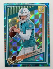 2025 Panini Donruss Football The Rookies Quinn Ewers #6 Green Checkerboard