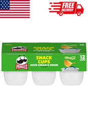 Pringles Sour Cream  Onion Potato Crisps 12ct Snack Cups Single Pack