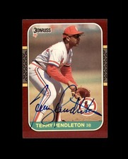 Terry Pendleton Signed 1987 Donruss Opening Day St. Louis Cardinals Autograph