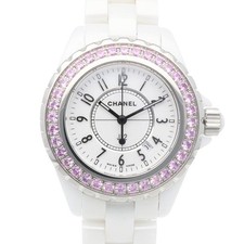 Chanel J12 Watch White Ceramic H1181 Quartz Ladies 1yr Warranty Used