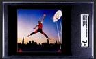 1994 UPPER DECK NIKE MICHAEL JORDAN JUMPMAN POSTER CARD SGC 7 NM 🔥