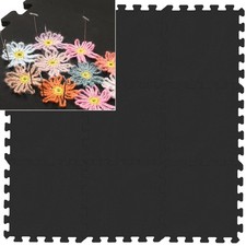9 Pack 12x12 Inch Interlocking Blocking Mats for Knitting  Crochet Projects