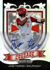 2021 Panini Prizm Draft Picks #C-JT Jose Torres Crusade Autographs Silver Prizm