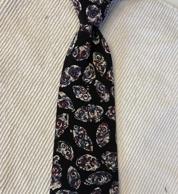 Rare! Vintage Andhurst Men's Dark Navy(almost Black) w/Multi Color Swirls. 56-4 