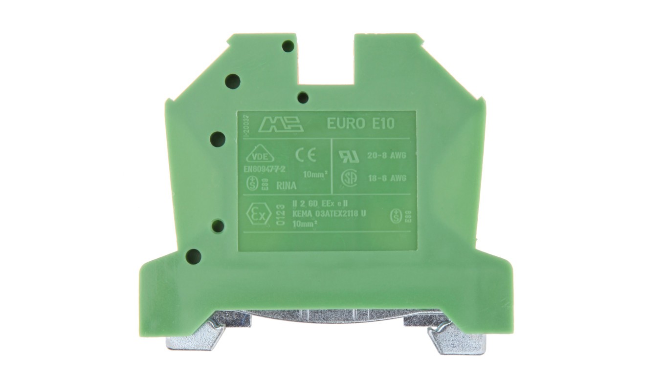 Guard rail connector 10 mm² green-yellow 10 43458 euro