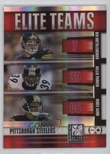 2007 Donruss Elite Teams Red Ben Roethlisberger Willie Parker Hines Ward 7v7