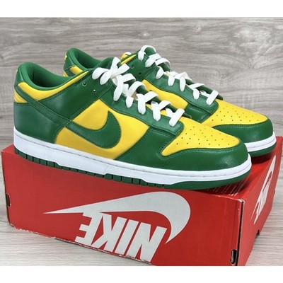 Nike Dunk Low SP Brazil Pine Green Varsity Maize Mens 12.5 New CU1727-700