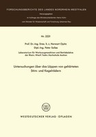 Untersuchungen üBer Das LäPpen Von GehäRteten Stirn- Und KegelräDern Herwart Opi