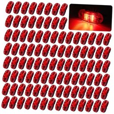 100PCS of 2.5" Red Oval LED 3rd Generation Side Marker Pack of 100 Red 100PCS