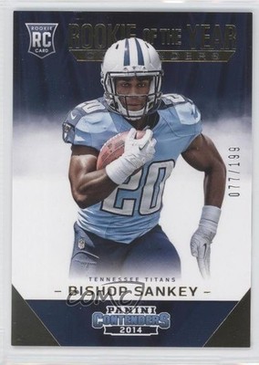 2014 Panini Contenders Rookie of the Year Gold /199 Bishop Sankey #ROY-12 RC 9ws
