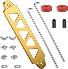 Battery Hold Down Kit, Aluminum Alloy Battry Tie Down Mount Brack Color: Gold