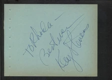 Kaye Stevens - Signed Autograph Book Page - Jaws 3-D - Singer