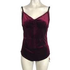 CIDER - WOMEN'S XL - WINE HOLIDAY VELOUR BODYSUIT