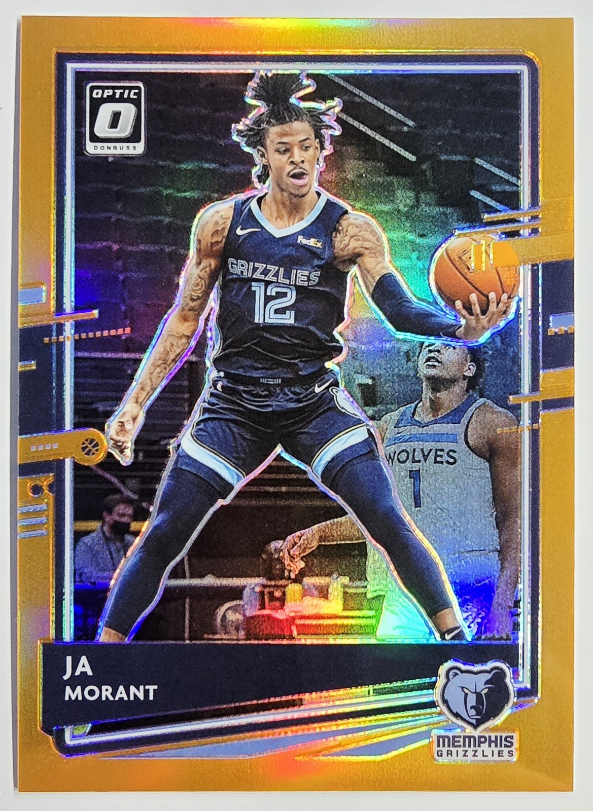 2020-2021 Panini Donruss Optic Orange Prizm /199 Ja Morant Grizzlies #117 🟡✨️