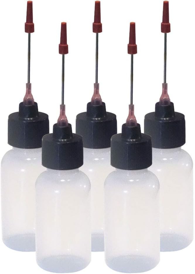 Bottles With Steel Needle Tip 5-pack