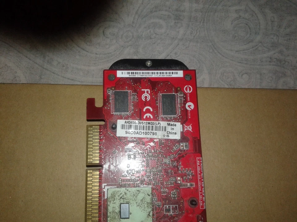 ATI Radeon Asus Scheda Video Pc AH3450 512 Megabyte Usata - Immagine 3 di 4