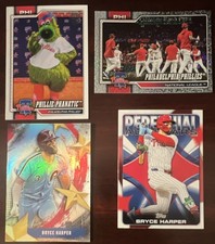 Topps 2023 Bryce Harper, Phillie Phanatic, Philadelphia Phillies Sandglitter 