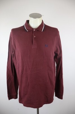 Fred Perry Polo Pullover Herren Baumwolle Gr. X Herr T-Shirt Casual Vintag Hülle