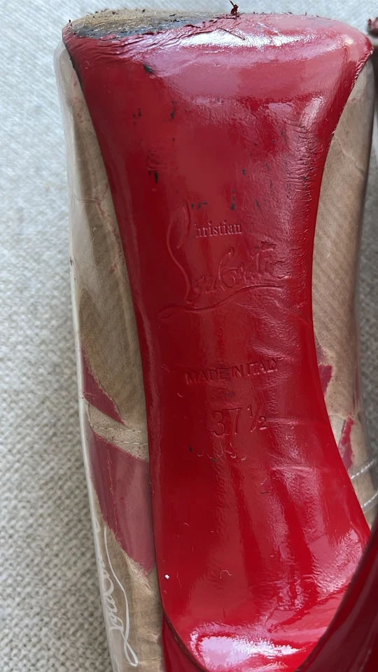 Christian Louboutin -Covered PVC Printed Pumps - Image 4 of 4