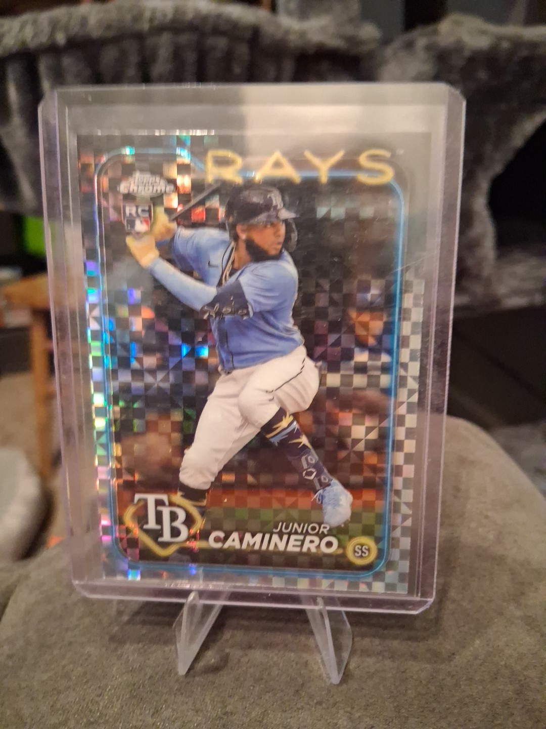 2024 Topps Chrome - Junior Caminero #213 X-Fractor (RC)