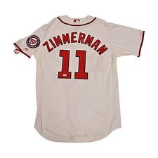 Ryan Zimmerman Nationals Autographed Signed Majestic Replica Jersey JSA COA