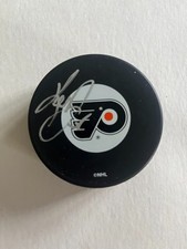 KEITH PRIMEAU AUTOGRAPH HOCKEY PUCK PHILADELPHIA FLYERS NHL