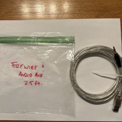 2.5 Ft IEEE Firewire 1394 Cable 4 Pin to 6 Pin Link Cable Wire Connector