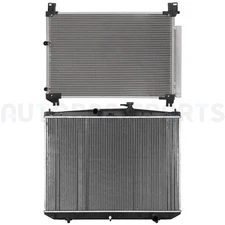 For 2017-2019 Toyota Highlander 3.5L Aluminum Radiator & AC Condenser Kit