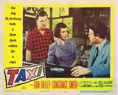 TAXI Original Lobby Card 6 Dan Dailey Constance Smith St Anthony 1953