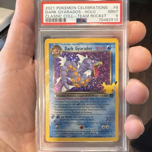 Dark Gyarados 8/82 Celebrations Classic Collection Holo PSA 9 2021