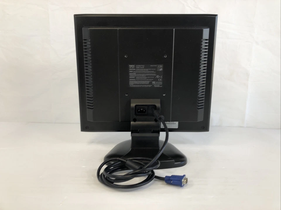 NEC MultiSync LCD 1712 17" LED Backlight Display w/ VGA & Power Cable - Image 2 of 2