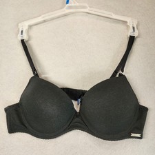 NAUTICA Slight Push Up Underwire Bra Wired Polyester Nylon Spandex Black 36C