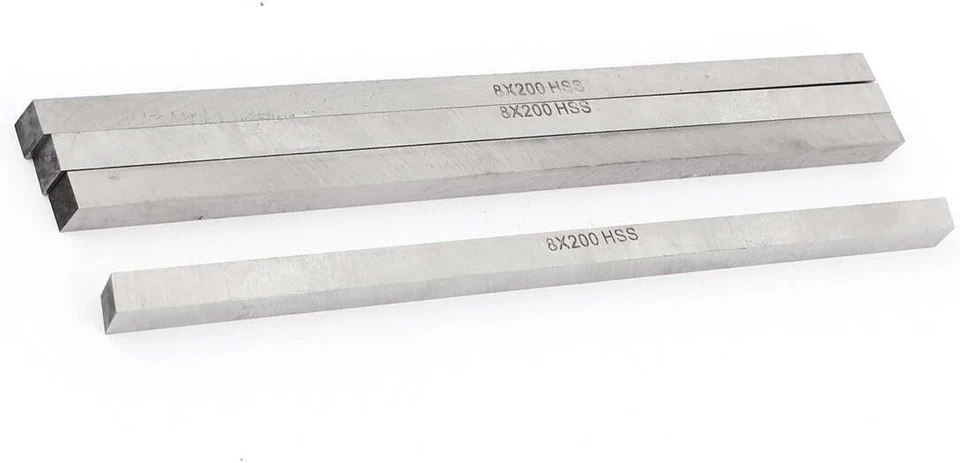 4Pcs HSS Square Tool Bit 8mm x 8mm x 200mm High Speed Steel Lathe Milling Cutter - Image 2 of 3