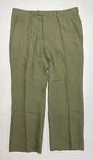 Men's Vintage G. Gucci Linen Pants Green Made in Italy Sz 52 US 36x28