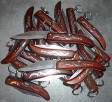 NEUF LOT 20 COUTEAU DE POCHE PLIANT A PALME CRAN STYLE OKAPI SANS MARQUE CRA-CRA