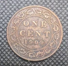 Photo of a 1909 Canada Large Cent from an eBay listing that sold on Jan 6, 2026