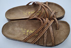 Birkenstock Papillio Salamanca Tan Tooled Leder UK 5,5 EUR 39 schmal