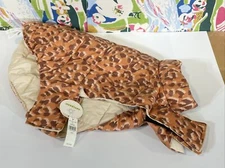Aerie Offleash Reversible Dog Parka Vest Jacket Size Medium in Leopard Print